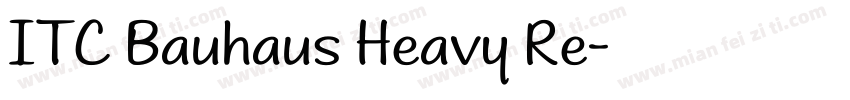 ITC Bauhaus Heavy Re字体转换